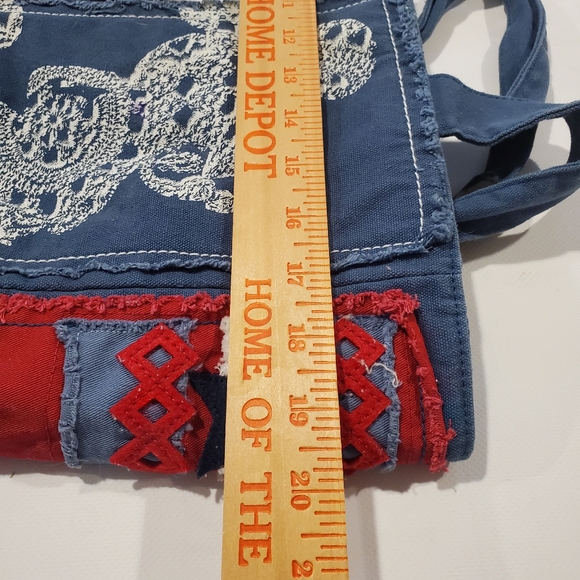 Disney Parks Mickey Mouse Stars Stripes Patriotic Denim Tote Bag - Picture 9 of 12